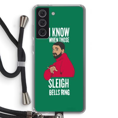 Sleigh Bells Ring: Samsung Galaxy S21 FE Transparant Hoesje met koord