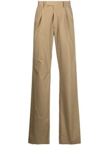 AMIRI pantalon droit à plis creux - Marron