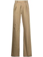 AMIRI pantalon droit à plis creux - Marron