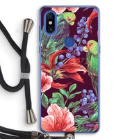 Papegaaien: Xiaomi Mi Mix 3 Transparant Hoesje met koord
