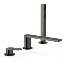 Badrand kraan Tres Project | Inbouw | Mengkraan | 2-weg | Rond | Zwart metallic