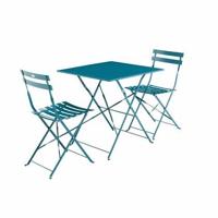 sweeek - Vierkante bistroset 2 stoelen