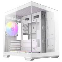 Antec 0-761345-10218-6 Mini-tower PC-behuizing Wit 3 voorgeïnstalleerde ventilators, Zijvenster