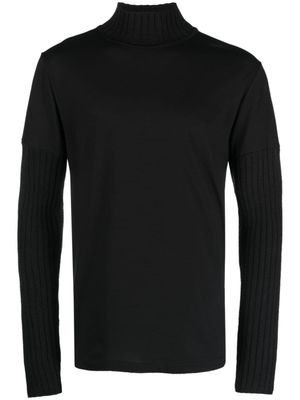 MM6 Maison Margiela sweat à détails nervurés - Noir
