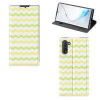 Samsung Galaxy Note 10 | Hoesje met Magneet | Waves Yellow
