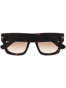 TOM FORD Eyewear lunettes de soleil à monture carrée - Marron