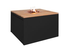 Easy Fires: Vuurtafel Cube Vierkant - Zwart