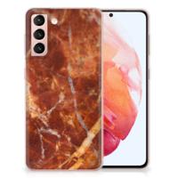 Samsung Galaxy S21 | TPU | Siliconen hoesje | Marmer Bruin