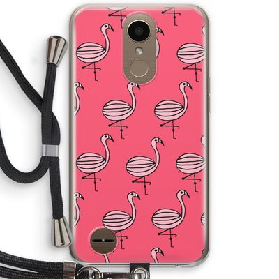 Flamingo: LG K10 (2017) Transparant Hoesje met koord