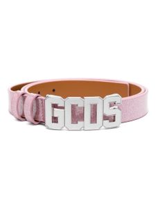 GCDS ceinture pailletée à boucle logo - Rose