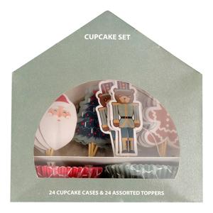 Cupcake set kerst 48-Pack