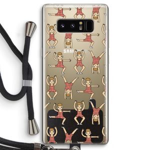 Gymboys: Samsung Galaxy Note 8 Transparant Hoesje met koord