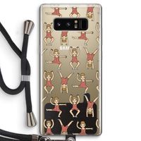 Gymboys: Samsung Galaxy Note 8 Transparant Hoesje met koord