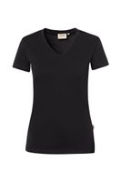 Hakro 172 Women's V-neck shirt Stretch - Black - M