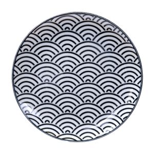 Gebaksbord Golven - Tokyo Design Studio Nippon Black - 16 x 2 cm