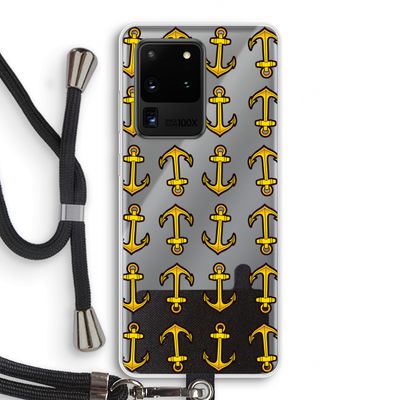 Musketon Anchor: Samsung Galaxy S20 Ultra Transparant Hoesje met koord