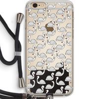 Zwanen: iPhone 6 PLUS / 6S PLUS Transparant Hoesje met koord Zwanen: iPhone 6 PLUS / 6S PLUS Transparant Hoesje met koord