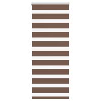 VidaXL Zebra rolgordijn 60x150 cm stofbreedte 55,9 cm polyester bruin