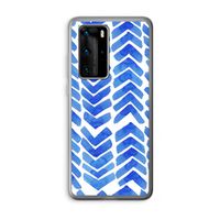 Blauwe pijlen: Huawei P40 Pro Transparant Hoesje