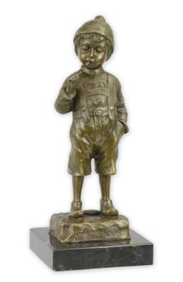A BRONZE SCULPTURE OF THE SMOKER
