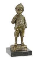 A BRONZE SCULPTURE OF THE SMOKER