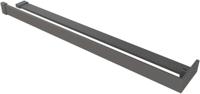 Saqu Modulo handdoekhouder met planchet voor douchewand 120cm gunmetal