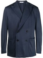 Boglioli blazer en laine vierge à boutonnière croisée - Bleu