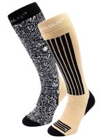 Poederbaas Skisokken 2-pack Black Multi-35/38