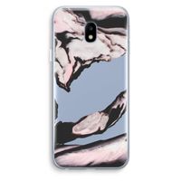 Roze stroom: Samsung Galaxy J3 (2017) Transparant Hoesje