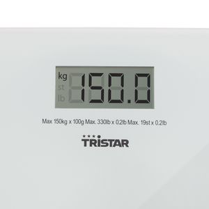Tristar WG-2419 Digitale personenweegschaal Weegbereik (max.): 150 kg Wit