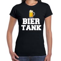 Drank t-shirt bier tank zwart voor dames - Drank / bier fun t-shirt