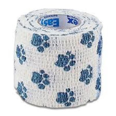 Petflex Zwachtel Wit Print 4,5m-7,5cm