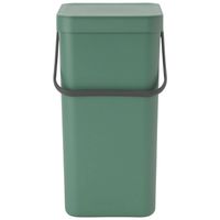 Brabantia Sort & Go afvalemmer 16 liter - Fir Green - thumbnail