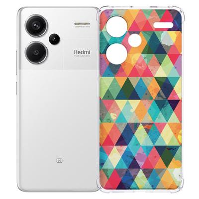 Xiaomi Redmi 13 Pro Plus Hoesje - Geruit TPU Antishock