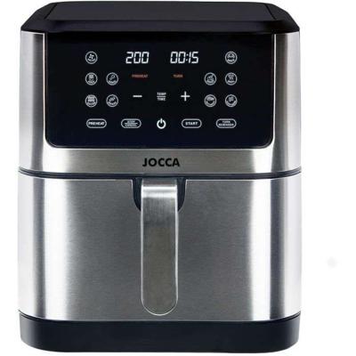 Olievrije friteuse - JOCCA - 2193 - 8L - 1800 W - 30,3 x 38,3 x 35,1 cm - Roestvrij staal