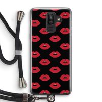 Lips: Samsung Galaxy J8 (2018) Transparant Hoesje met koord