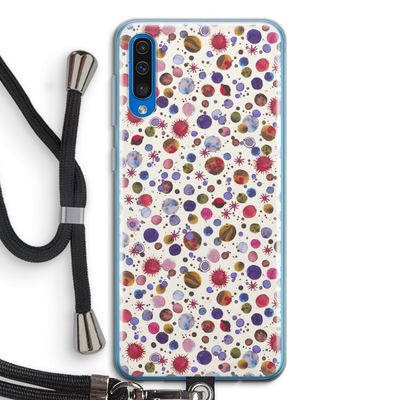 Planets Space: Samsung Galaxy A50 Transparant Hoesje met koord