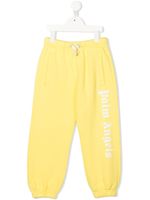 Palm Angels Kids pantalon de jogging à logo imprimé - Jaune