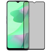 Basey OPPO A16 Privacy Screenprotector Tempered Glass Full Cover - OPPO A16 Beschermglas Screen Protector Glas