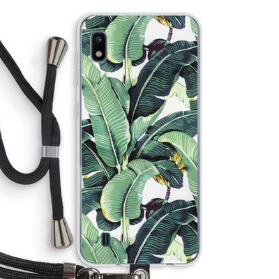 Bananenbladeren: Samsung Galaxy A10 Transparant Hoesje met koord