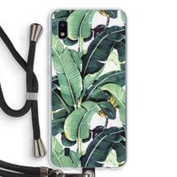 Bananenbladeren: Samsung Galaxy A10 Transparant Hoesje met koord