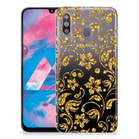 Samsung Galaxy M30 | TPU Case | Gouden Bloemen
