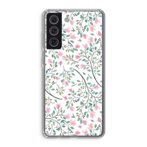 Sierlijke bloemen: Samsung Galaxy S21 FE Transparant Hoesje