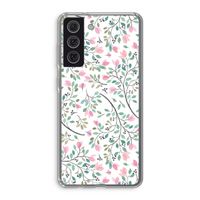 Sierlijke bloemen: Samsung Galaxy S21 FE Transparant Hoesje