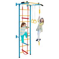 Kinder Klimwand met Wand Ladder Pull-up Bar Touw Ladder Touw en Gymnastiek Kinderen Turnwand Fitness Sportapparaat voor 3 + Jaar