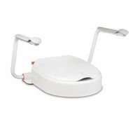 Hi Loo toiletverhoger vast met armleuning - hoogte 10 cm - thumbnail