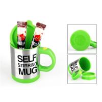 400ml mokken automatische elektrische zelf roeren mok Cup koffie melk mengen mok Smart roestvrijstaal SAP mix Cup Drinkware (groen)