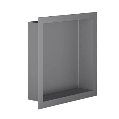 Wandnis Aloni Inbouw | 30x30x7 cm | 1 vak | Gun metal
