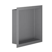 Wandnis Aloni Inbouw | 30x30x7 cm | 1 vak | Gun metal