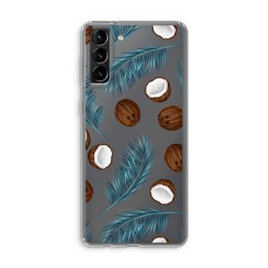 Kokosnoot roze: Samsung Galaxy S21 Plus Transparant Hoesje